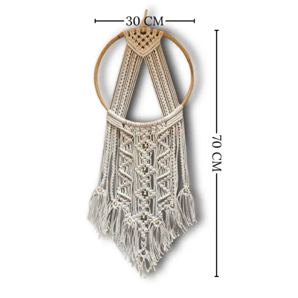 ATR-012-tercero Atrapasueños Boho Macramé 30x70cm