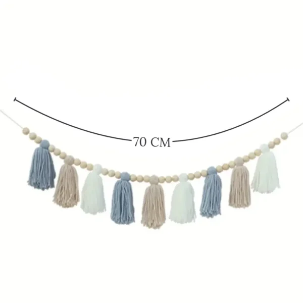 BEB-011 (5) Guirnalda Color Pastel Celeste 70cm