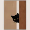 Cuadro "Gato curioso" 50x65 cm
