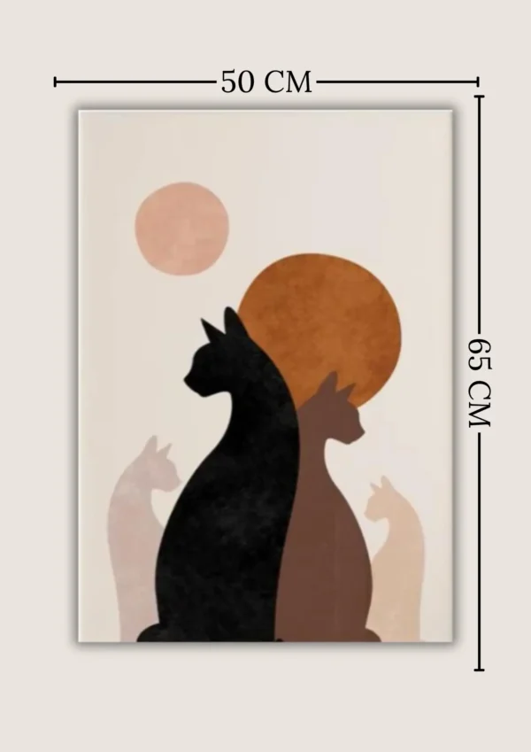 CUA-002-final Cuadro "Moon Cat" 50x65 cm