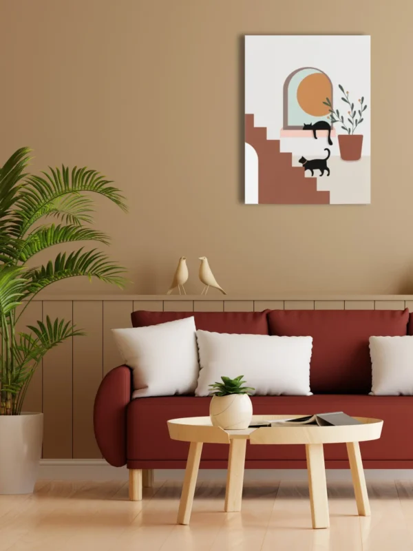 Cuadro "Paws and Relax" 50x65 cm