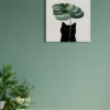 Cuadro "Gatito y Hojita" 50x65cm