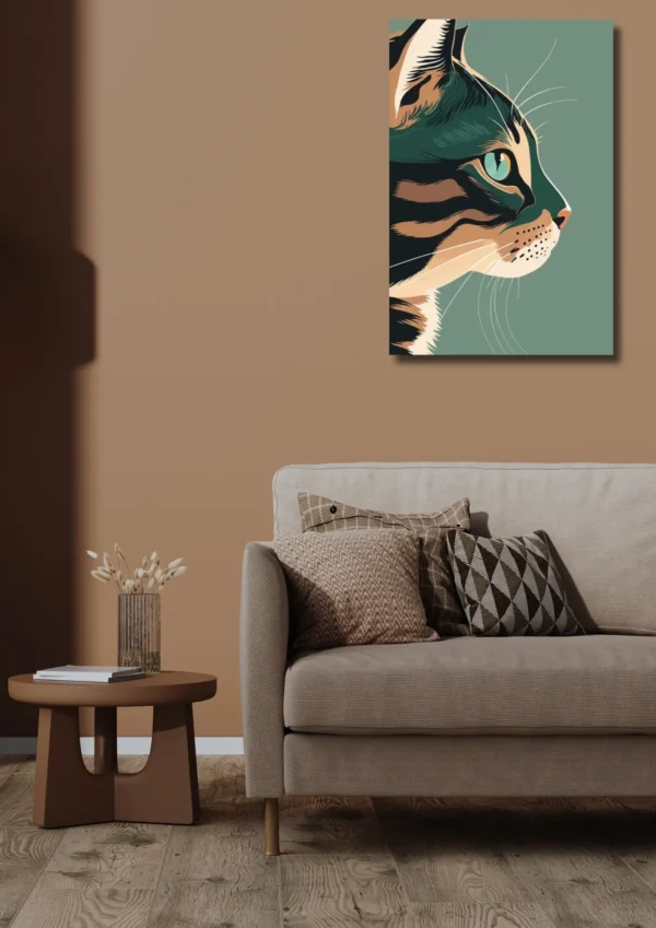 CUA-007-cover Cuadro "Feline Royalty" 50x65cm