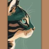 Cuadro "Feline Royalty" 50x65cm