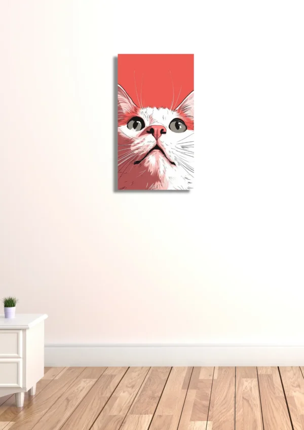 CUA-009-cover Cuadro "The Curious Cat" 40x65cm