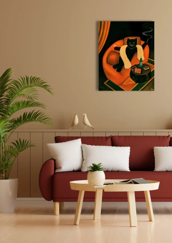 CUA-010 (2) Cuadro "Hot & Smoky" 50x55cm