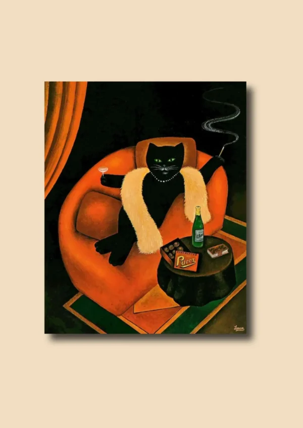 CUA-010 Cuadro "Hot & Smoky" 50x55cm