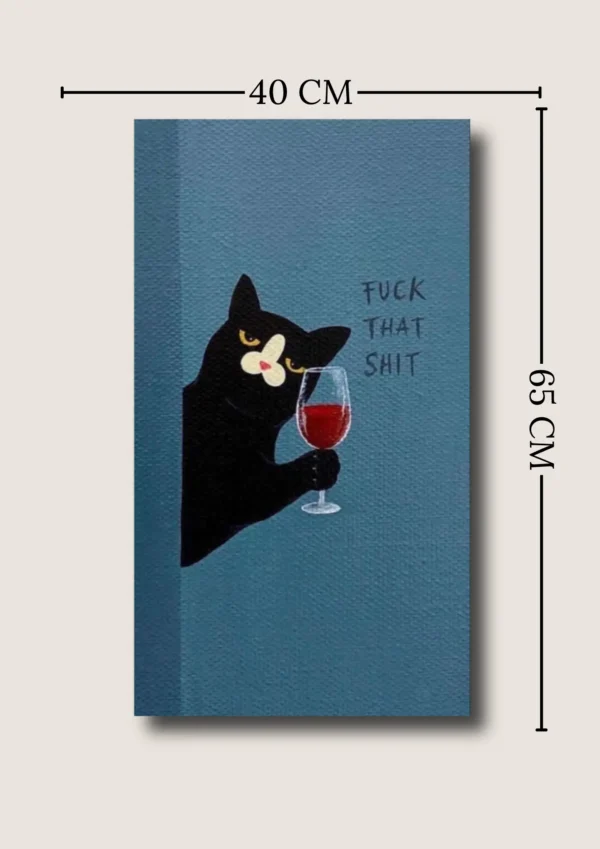 CUA-011 (3) Cuadro "F*ck that Sh*t" 40x65 cm