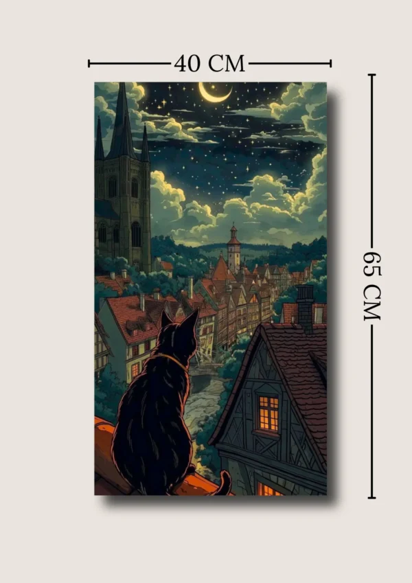 CUA-012 (3) Cuadro "The City Night" 40x65 cm