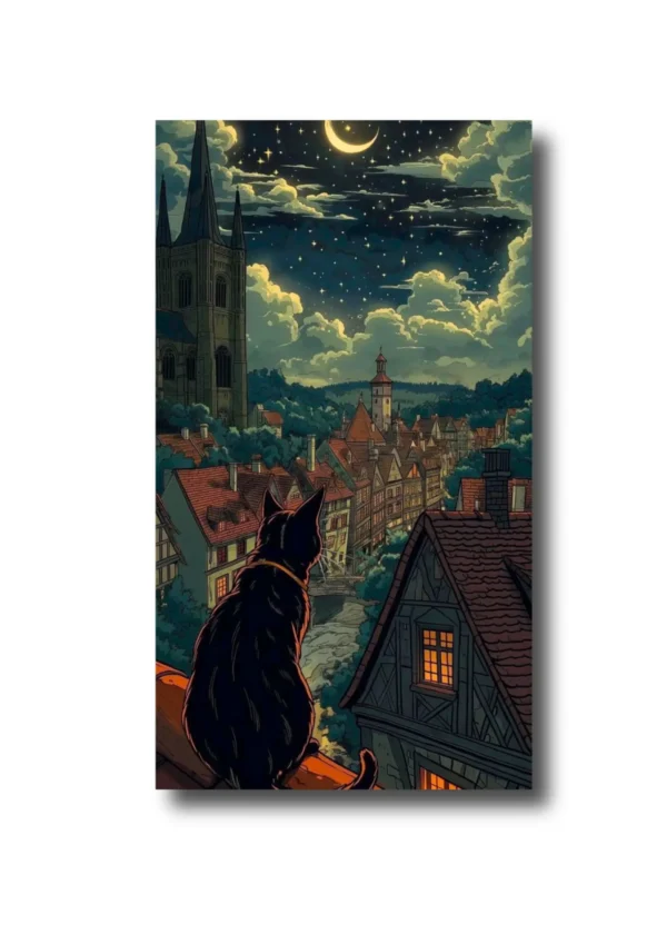 CUA-012 Cuadro "The City Night" 40x65 cm