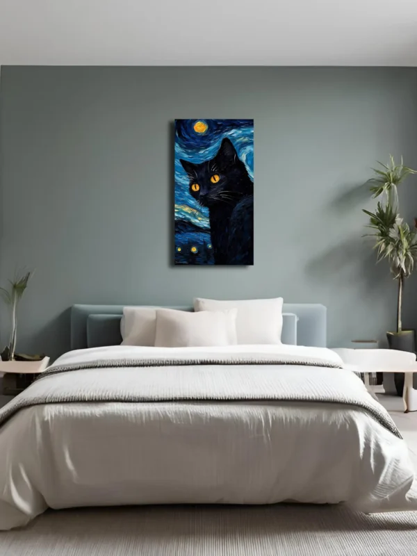 Cuadro "Meowcent van Gogh" 40x60 cm