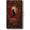 Cuadro "Cat and Roses" 40x65cm
