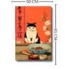 Cuadro "Neko no Yume" 50x65cm