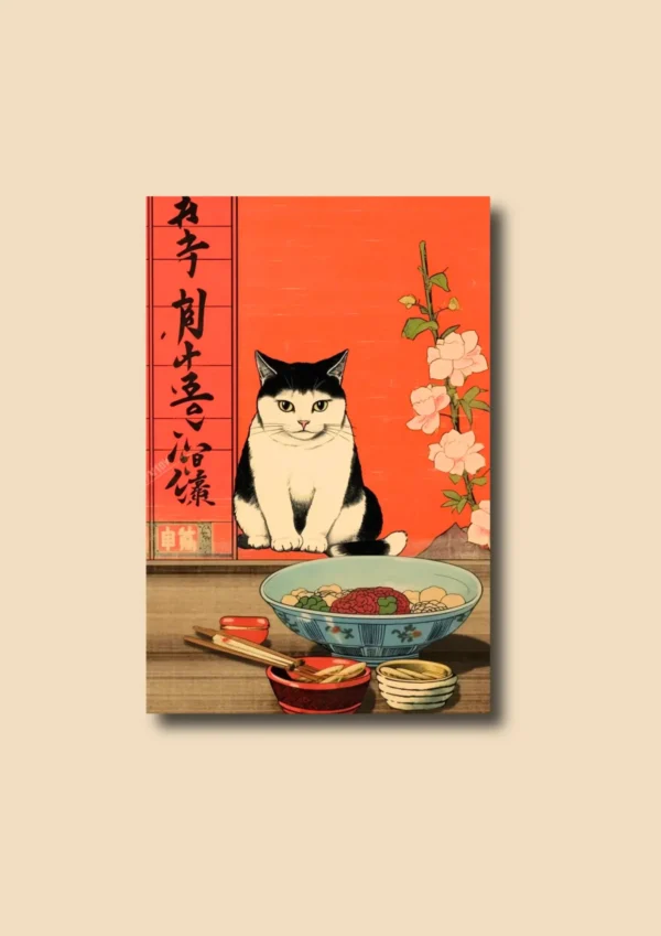 CUA-015 Cuadro "Neko no Yume" 50x65cm