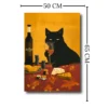 Cuadro "Le Chat Sommelier" 50x65cm