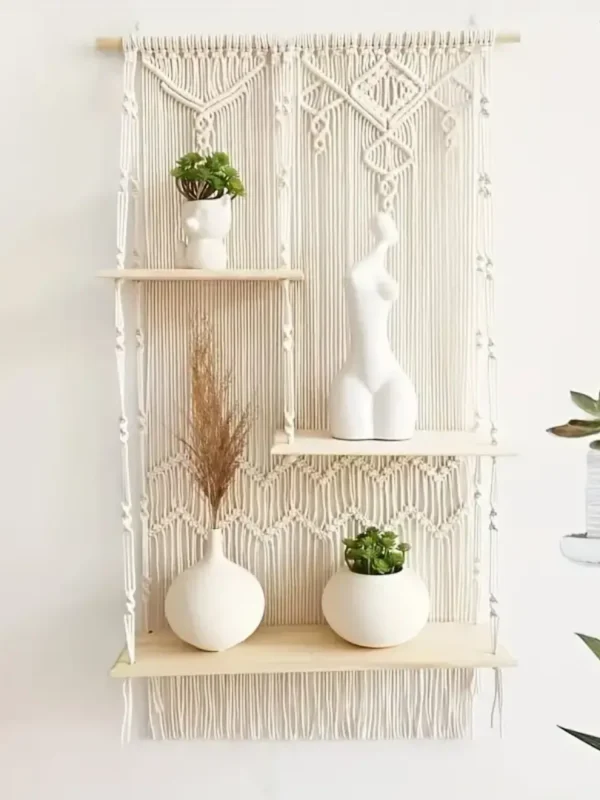 Estantería Macramé Minimalista 50x90cm