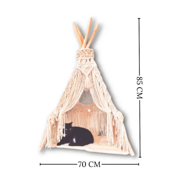 PET-003-final Teepee Cat Macramé 70x85cm