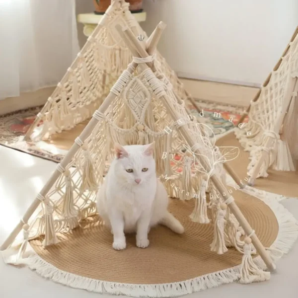 Teepee Cat Macramé 70x70cm