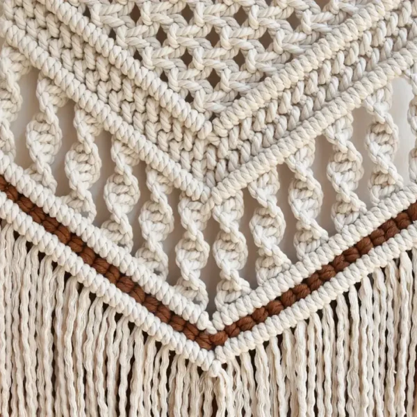 TAP-001-second Tapiz Macramé Geometric Multicolor 40x70cm