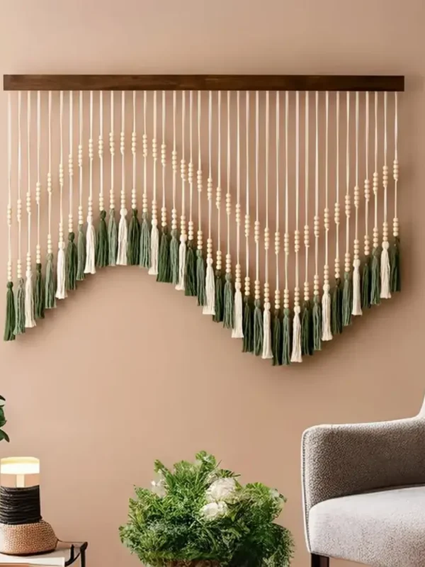 Tapiz Macramé Minimalista Multicolor 120x80cm