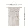 Tapiz Macramé con adorno floral 50x60cm