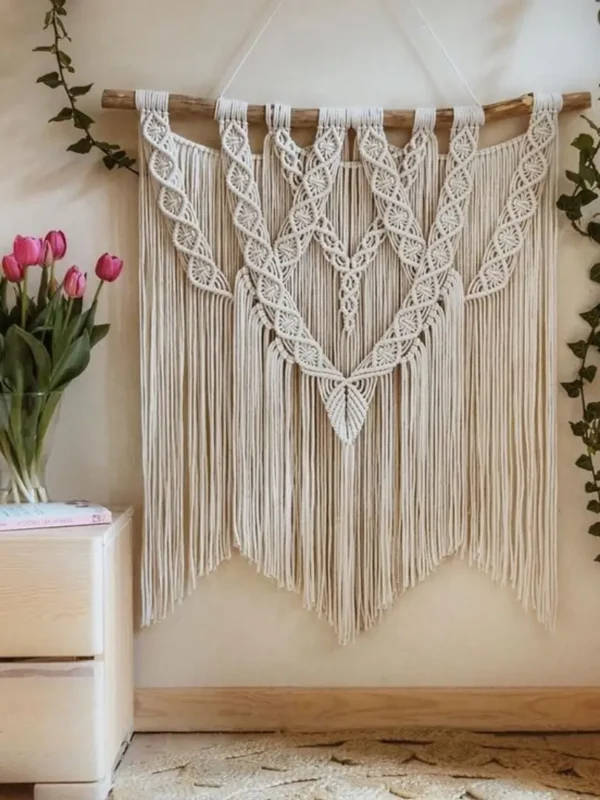 Tapiz Macramé Natural 100x120cm
