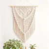 Tapiz Macramé Natural con trenza 50x70cm