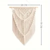 Tapiz Macramé Natural con trenza 50x70cm