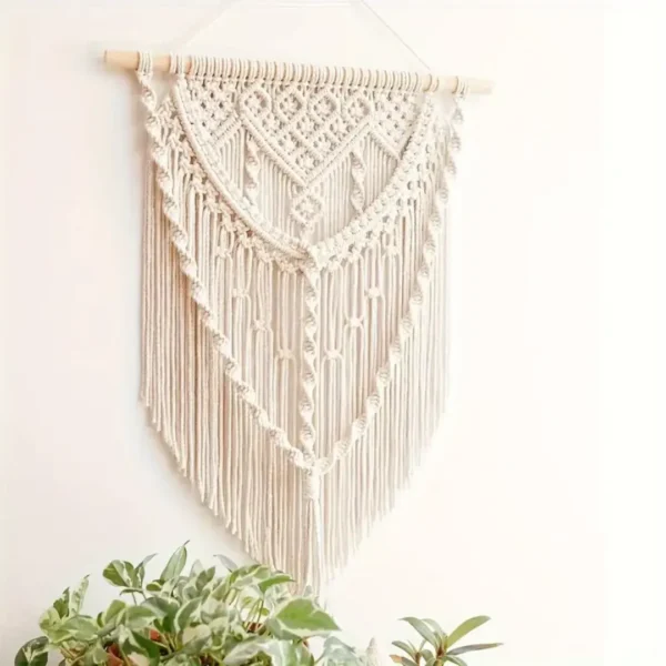 TAP-011-second Tapiz Macramé Natural con trenza 50x70cm