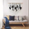 Tapiz Macramé con Hojas Multicolor 100x80cm