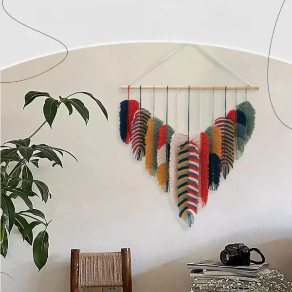 TAP-016-second Tapiz Plumas Rústica 80x100cm