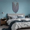 Tapiz Macramé Elegante Verde Petroleo 70x100cm