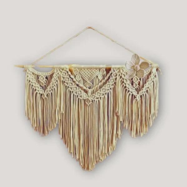 TAP-023-second Tapiz Macramé 3 cuerpos 100x70cm