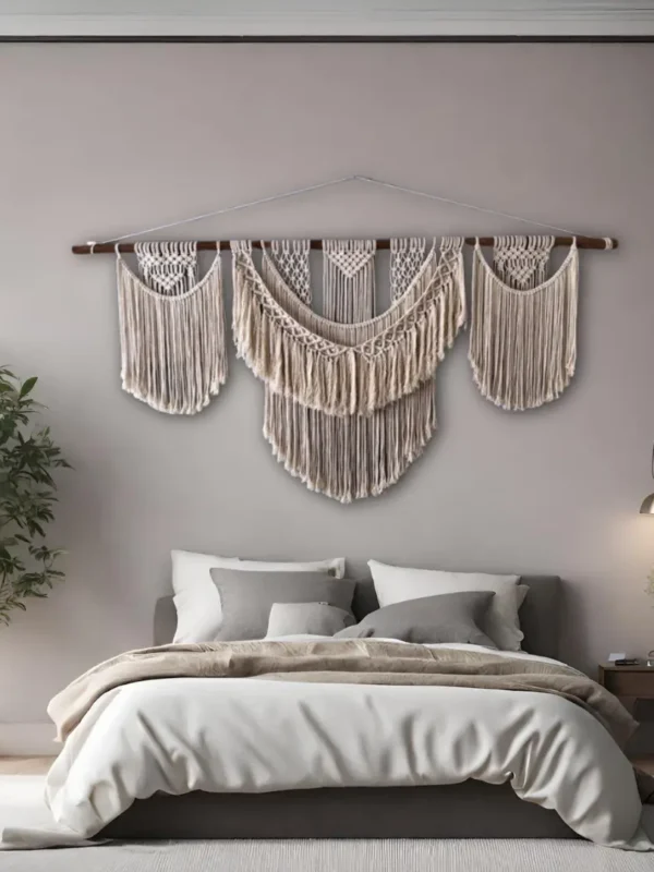 Tapiz Macramé 4 cuerpos 120x70cm